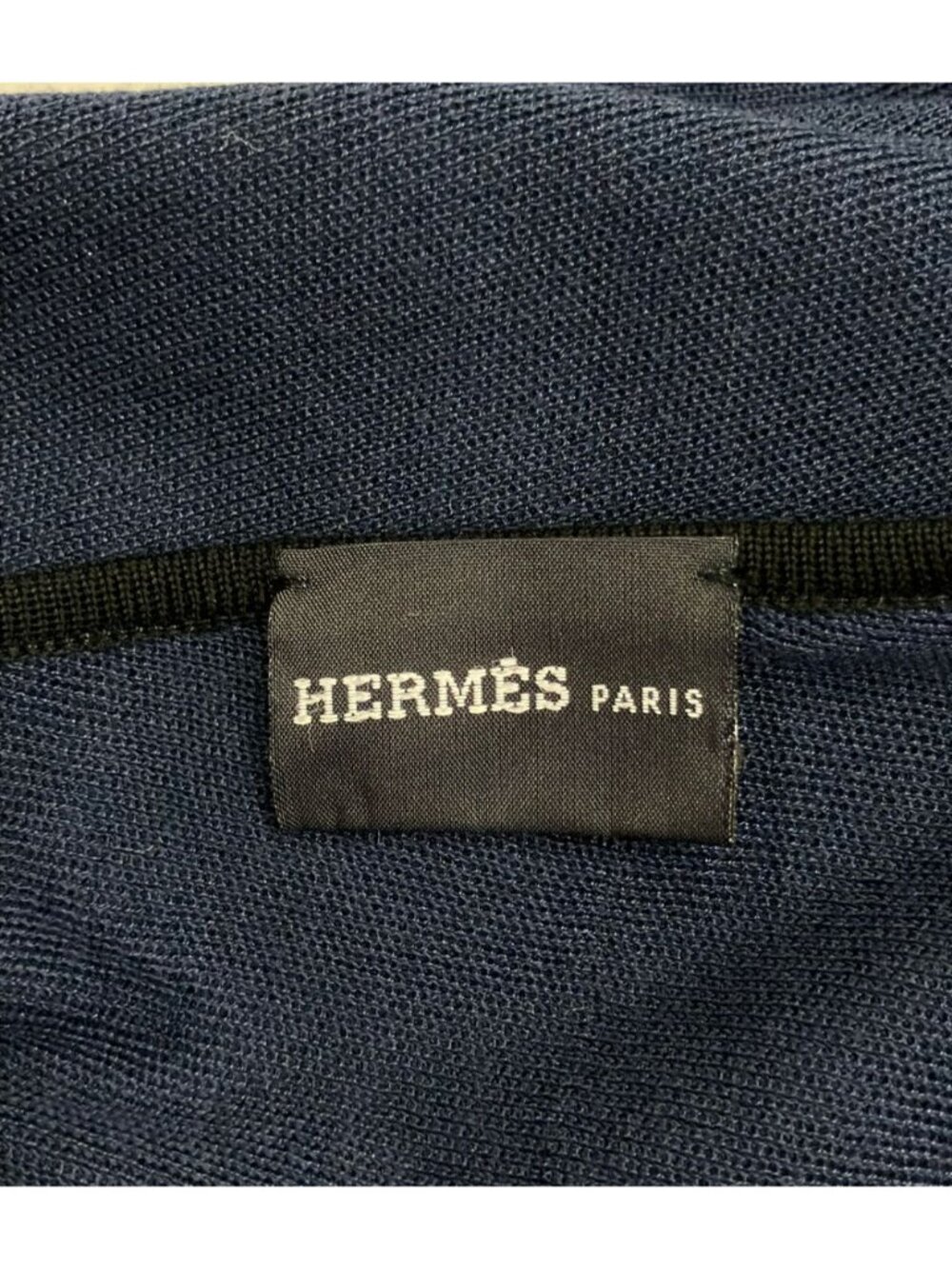 Hermes Scarf Navy - Picture 3 of 5